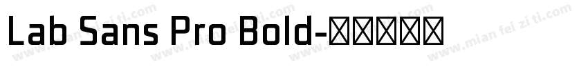 Lab Sans Pro Bold字体转换